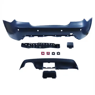 Tylny zderzak sport PDC zestaw z dyfuzorem TOWBAR BMW 5 E60 Facelift 2007-2010