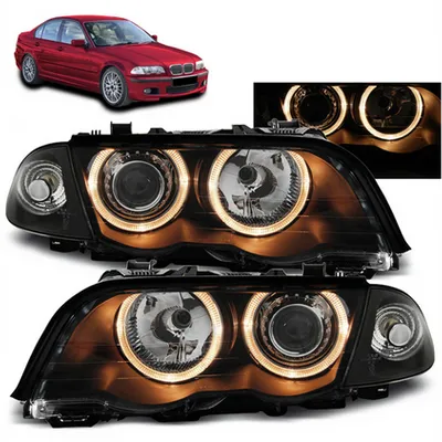 Lampy BMW 3 E46 Halogeny Black