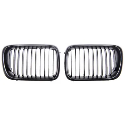 Grill sportowy pojedyncze żeberka Matt Black BMW 3 E36 Compact Facelift 1996-1999