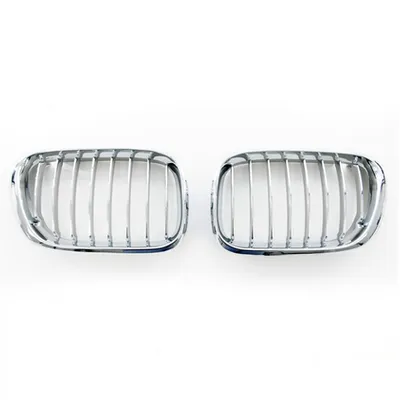 Grill sportowy pojedyncze żeberka All Chrome BMW X5 E53 przed liftem 1999-2003
