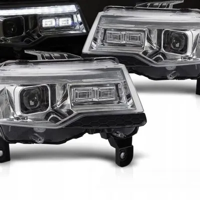 Lampy chrome LED do Jeep Grand Cherokee WK 14-21