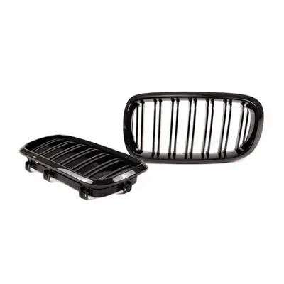 Grill sportowy podwójne żeberka Gloss Black  BMW X5 (F15, F85) X6 (F16, F86) 2013-2018