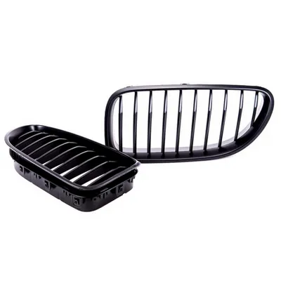 Grill sportowy pojedyncze żeberka Matt Black  BMW 6 (F13) Coupe (F12) Cabrio (F06) Gran Coupe 2011-2018