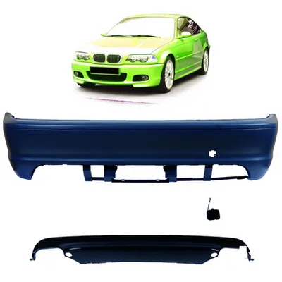 Tylny zderzak sport zestaw z dyfuzorem BMW 3 E46 1999-2006