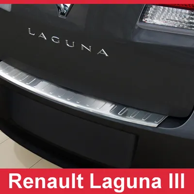 Renault Laguna 3 Hatchback Nakładka (listwa) ochronna na zderzak tylny