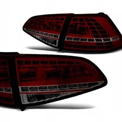 Lampy diodowe Vw Golf VII 7 red smoke led gti