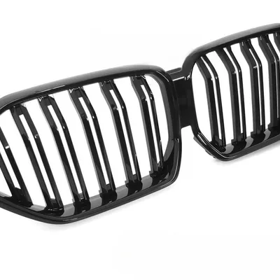 Grill BMW X6 G06 2019–2023 Sport Glossy Black Double Bar z miejscem na kamerę