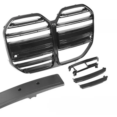 Grill BMW G26 Gran Coupé 2021– Sport Glossy Black z miejscem na kamerę