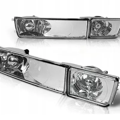 Halogeny+kierunkowskazy vw golf iii 3 vento chrome