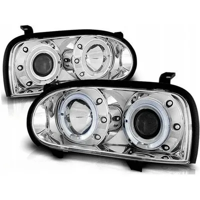 Reflektory przednie VW Golf III CHROM RINGI