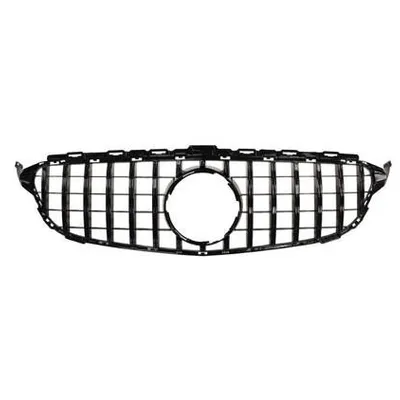 Grill sportowy GT Gloss Czarny  MERCEDES C-Class (W205) Sedan (S205) T-Model (A205) Cabrio (C205) Coupe przed liftem 2014-2018