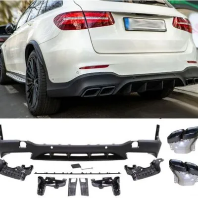 Dyfuzor z końcówkami mercedes x253 glc 15-19 amg