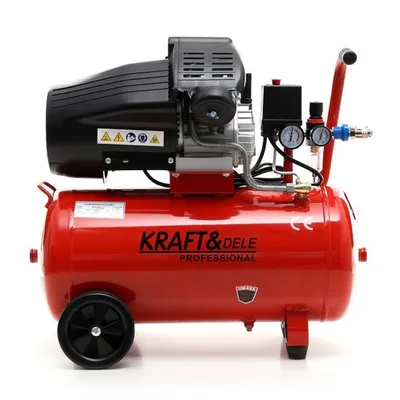 Kompresor olejowy 50L 2 Tłoki KD1479 + Seperator