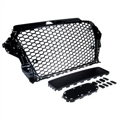 Grill sportowy Gloss Black z PDC AUDI A3 przed liftem 2012-2016