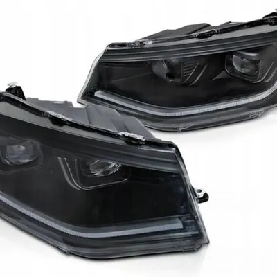 Lampy reflektory FULL LED BLACK do VW CADDY 2020-