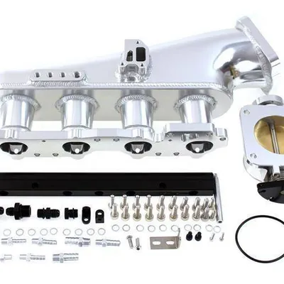 Kolektor ssący Nissan S14 SR20DET z przepustnicą i listwą paliwową