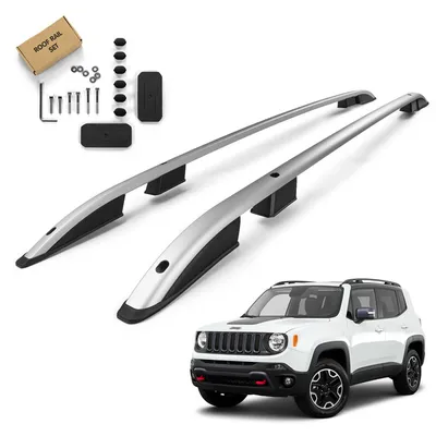 Relingi dachowe Jeep Renegade I BU  2014- Srebrny