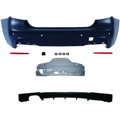Tylny zderzak sport PDC zestaw z dyfuzorem BMW 3 F30 2011-2018