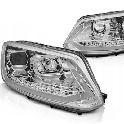 Lampy Vw Touran Ii 10-15 Chrome Tube Drl Dts Led