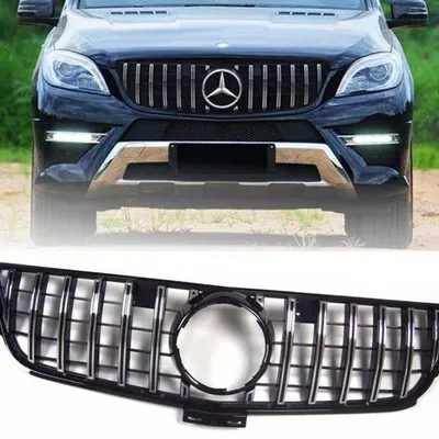 Grill mercedes w166 11-15 look gt black chrome