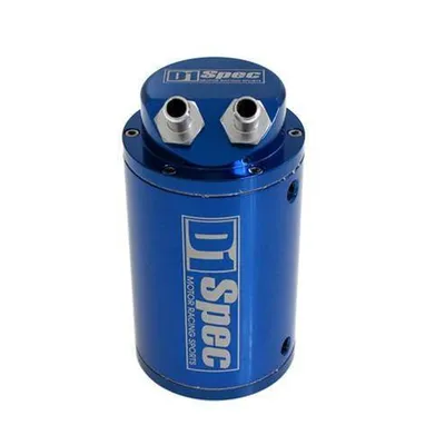 Oil catch tank 0.7L 9mm D1Spec Blue