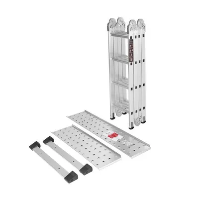 Drabina z platformą 4x4 460cm kd4071