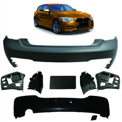 Tylny zderzak sport zestaw z dyfuzorem BMW 1 F20 F21 przed liftem 2011-2015