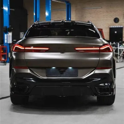 Spoiler bmw x6 g06 abs trunk matt black