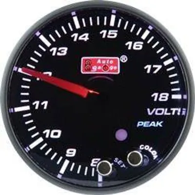Zegar auto gauge pk 52mm 10 color - volt