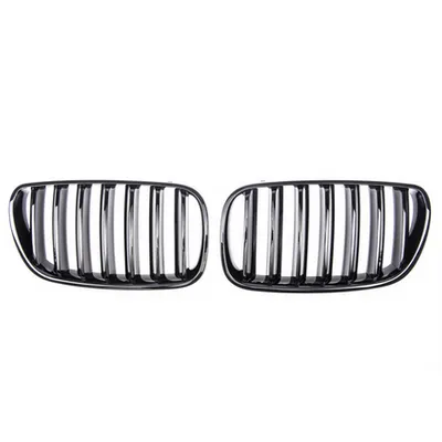 Grill sportowy pojedyncze żeberka Gloss Black BMW X3 E83 Facelift 2006-2010
