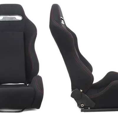 Fotel sportowy R-LOOK Welur Black
