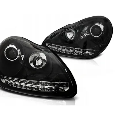 Lampy Reflektory Porsche Cayenne 02-06 Black Xenon