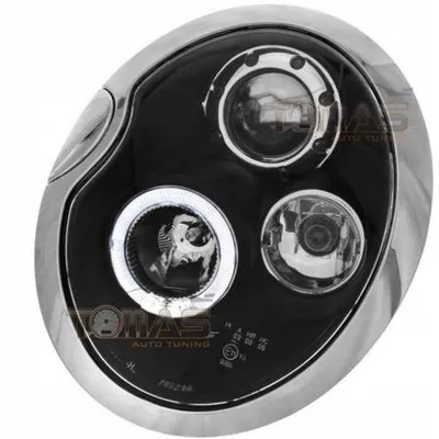 Reflektory lampy przednie MINI COOPER ring black