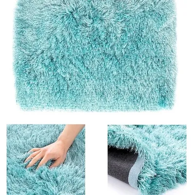 Dywan floro 120 x 170 cm miękki gruby dywan typu shaggy do salonu sypialni