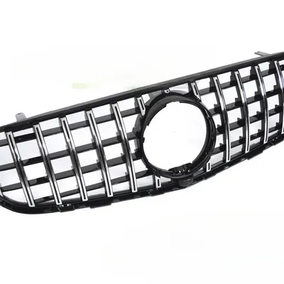 Grill Mercedes GLC W253 2015–2018 Sport Style GT Black Chrome z miejscem na kamerę