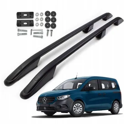 Relingi dachowe bagażnik do MERCEDES CITAN / EQT 2021- SHORT | czarne