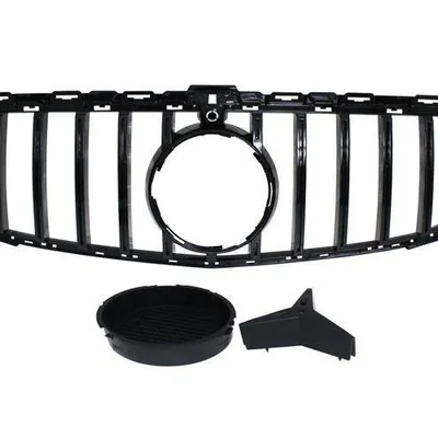 Grill mercedes benz w205 gt-r look gloss black (15-19)