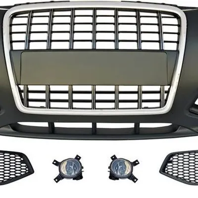 Zderzak przedni audi a3 05-08 8p black chrom
