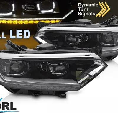 Reflektory Lampy Przednie Full LED VW Passat B8 2014–2019 z DRL i sekwencyjnym kierunkowskazem