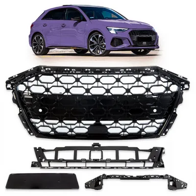 Grill sportowy Gloss Black AUDI A3 Limousine 2020-obecnie