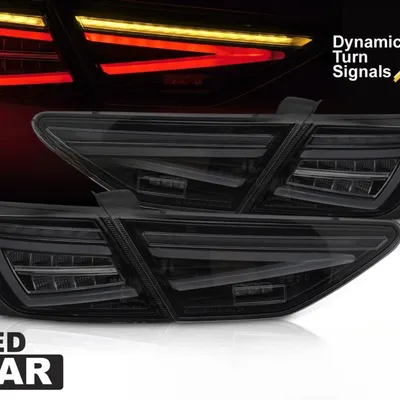 Lampy tylne LED BLACK SMOKE do Seat Leon III 5F 2012–2020 – Dynamiczny kierunkowskaz