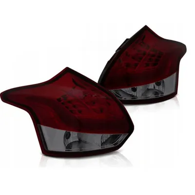 Lampy Diodowe Ford Focus 3 11-14 Hb Red Smoke Led