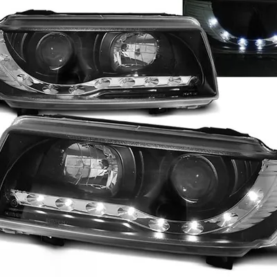 Reflektory przednie VW Passat B4 BLACK DAYLIGHT