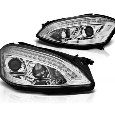 Lampy Mercedes W221 S-klasa 05-09 Chrome Led Afs