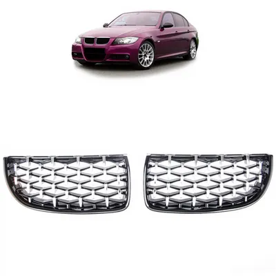 Grill sportowy Gloss Black & Chrome BMW 3 E90 E91 przed liftem 2005-2008