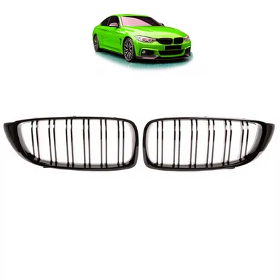 Grill sportowy podwójne żeberka Gloss Black BMW 4 F32 F82 F33 F83 F36 Gran 2013-2021