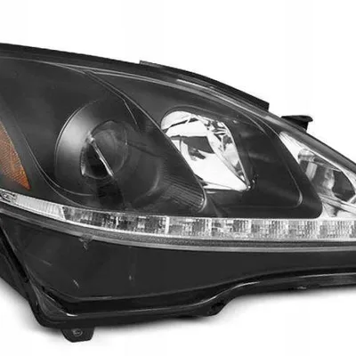 Reflektory lampy przednie Lexus IS 06-13 DRL BLACK