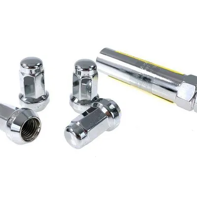 Nakrętki M12x1.5 Stal 30mm D1Spec Silver Stożek Zabezpieczające