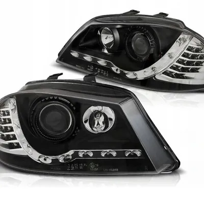 Lampy Reflektory Seat Ibiza 6l 02-08 Black Led