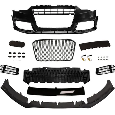 Zderzak przedni + Grill Chrom-Czarny Audi A5 8T 13-16 RS5 Style